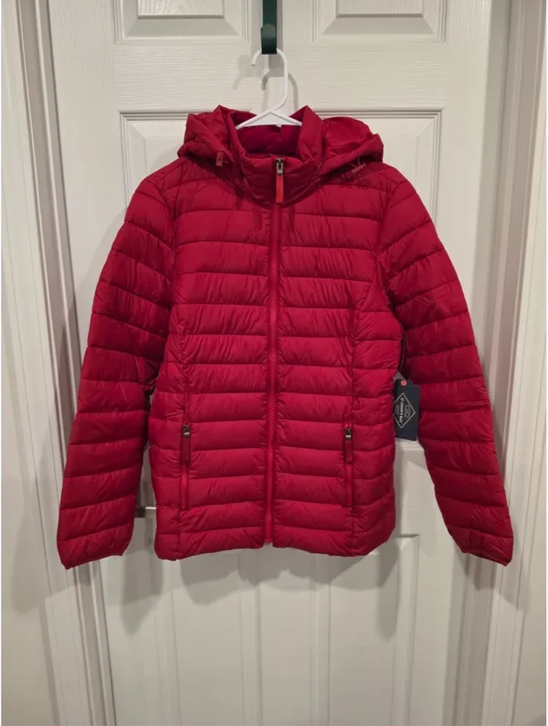 NWT Rumba Red St. Johns Bay Lightweight Puffer Jacket-Women-Size-M - Image 2