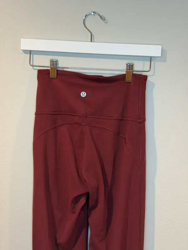 Lululemon Flare Pants Maroon - Image 3