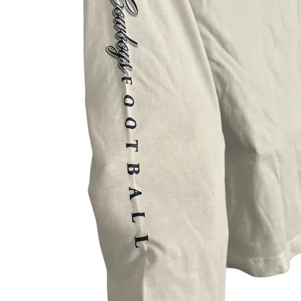 COWBOYS white long sleeve shirt tee top women’s Small - Image 5
