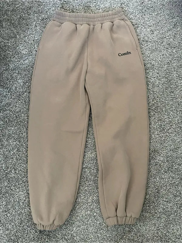 Unisex COMFRT Cloud Sweatpants Latte Size M Tan Size M - Image 2