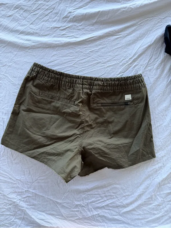 Vuori Olive Drawstring Relaxed Fit Women’s Athletic Shorts - Image 4