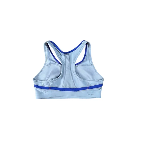 Nike Dri-FIT Purple Gray Medium Support Lined Athletic Sports Bra Size Medium - Image 2