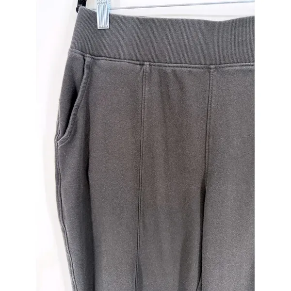 Pact Sweatpants Wide Leg Size L Black Organic Cotton Loungewear Athleisure - Image 3