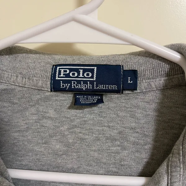 Polo Ralph Lauren Men's Polo Shirt Large Grey Short Sleeve Pony Logo Classic Fit - Image 3