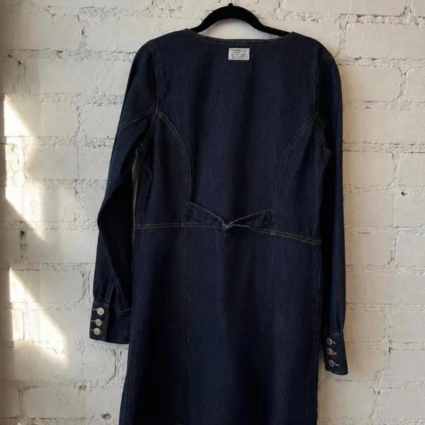 Levi-s Women's Blue and Navy Dress - Image 2