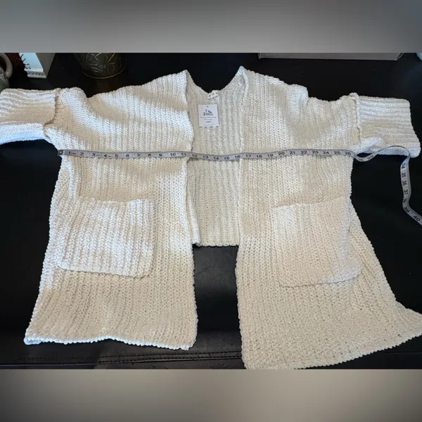 POL Knit Oversized Open-Front Cardigan w/Pockets. Size Small NWT - Image 7