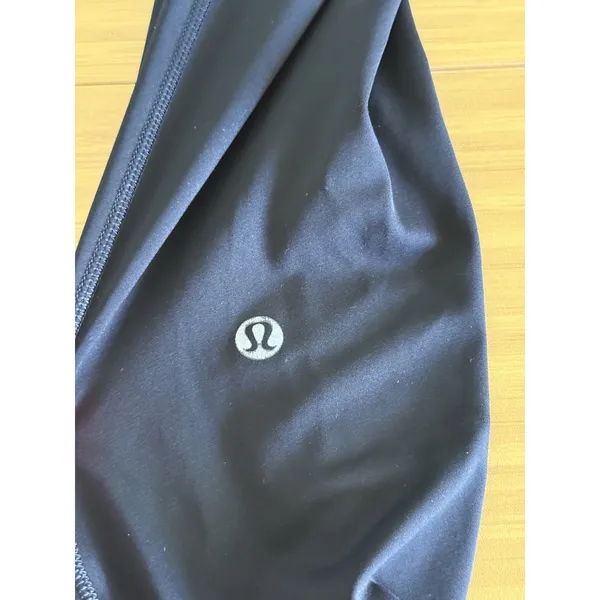 Lululemon Fast Free Tight‎ Legging 25" Inseam LW5BXQS Size 4 Black Shiny Pockets - Image 2