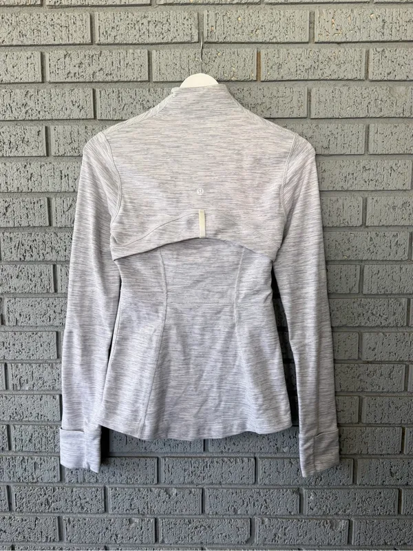 Lululemon Define Jacket Light Grey Size 4 - Image 7
