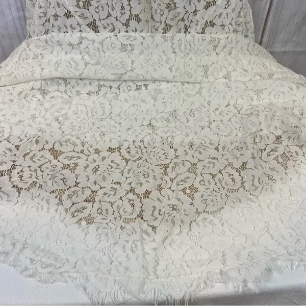Lulu’s Love Everlasting White Floral Lace Mermaid Dress Brand New Size Medium - Image 11