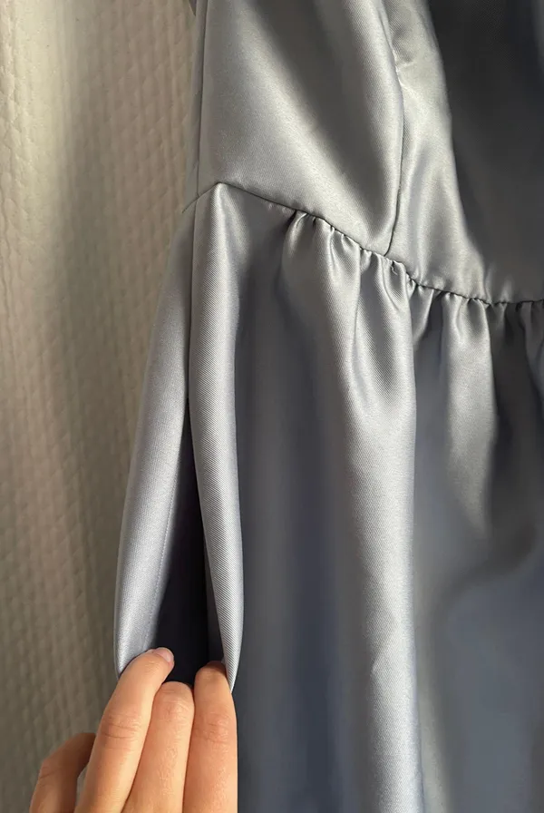 D707 Bridesmaid Dress Platinum - Image 11