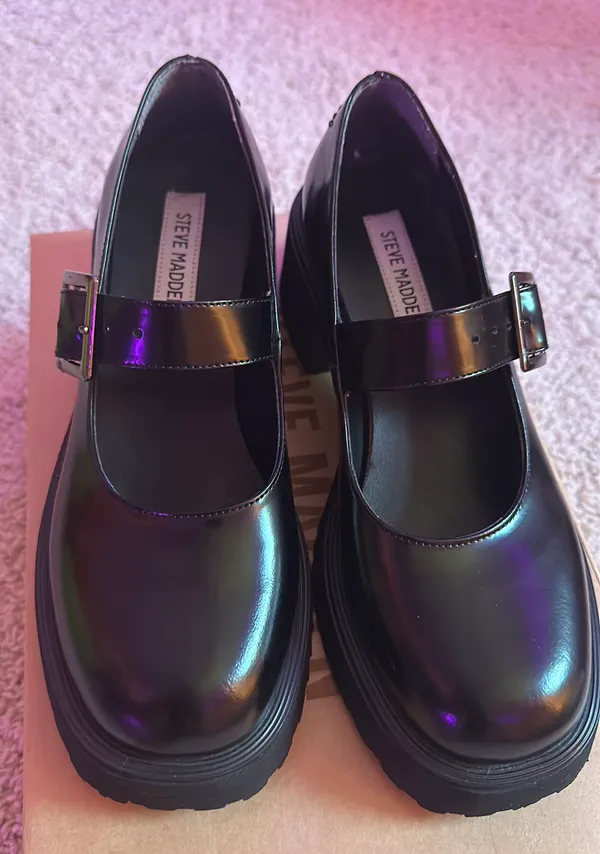 Steve Madden Chunky Heels Size 7.5 - Image 3