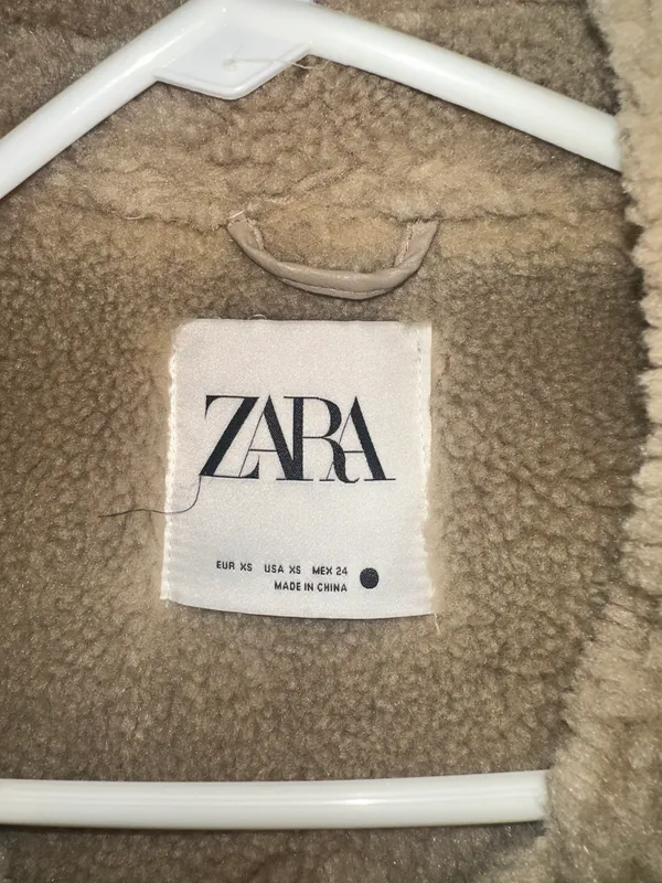 ZARA Fleece Lined Winter Coat - Image 3