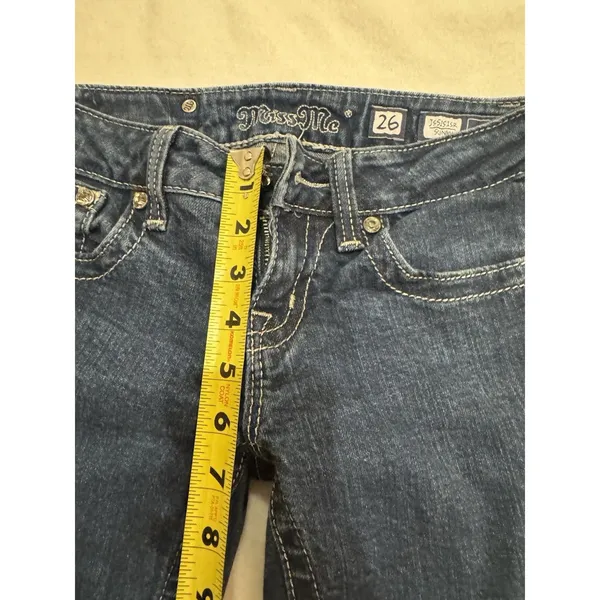 MISS ME Denim Women's JS5151SR SKINNY Low Rise Skinny Blue Jeans Size 26 - Image 7