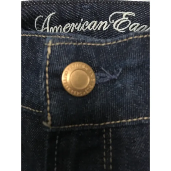 American Eagle Women's Blue Denim Jeans Pockets Size 6 - Image 4