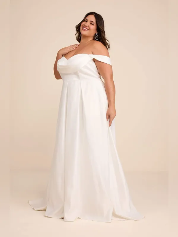 LULU’S Extraordinary Vow White Off-the-Shoulder Maxi Dress with Pockets - Image 4