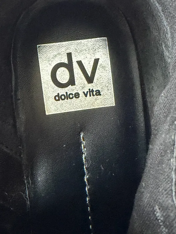 DV by Dolce Vita Black Suede Wedge Ankle Boots - Image 5