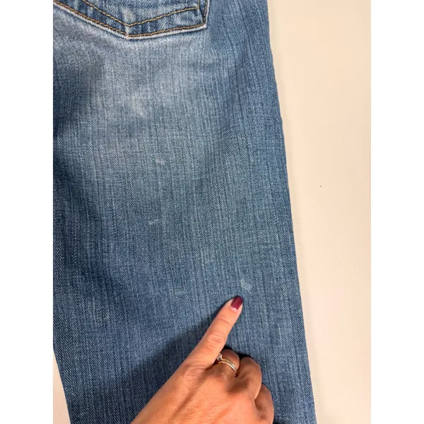 Abercrombie & Fitch Vintage 5 Pocket Bootcut Jeans Medium Wash Blue 2R Low Rise - Image 4