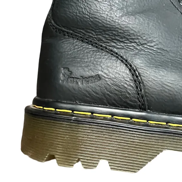 Doc Dr. Martens Awley 6 in 8-Eye Black Leather Combat Boots sz 9 Women's 8 Men's - Image 9