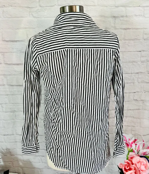Nova Sky Striped Button Up Top - Image 7