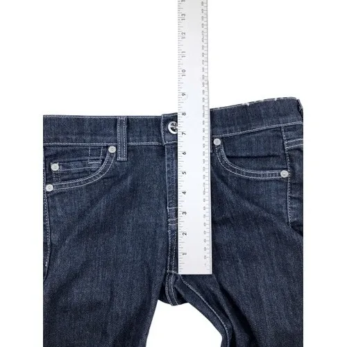 7‎ For All Mankind 7FAM Gwenevere Dark Wash Skinny Jeans Size 24 - Image 3