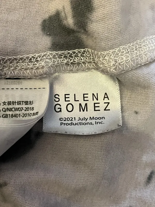 Selena Gomez Abercrombie & Fitch Shirt Womens Small Purple Tie Dye Tee Top - Image 7