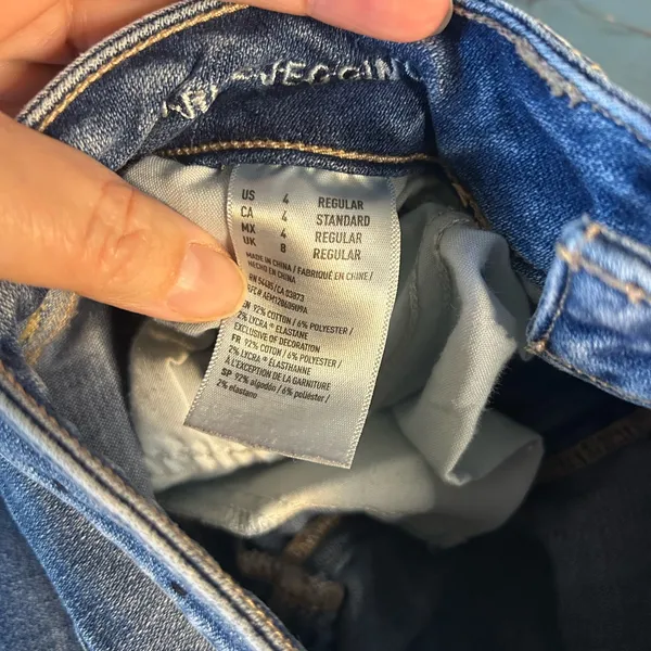 American Eagle Outfitters Light Blue Skinny Jeans | Size 4 - Image 5