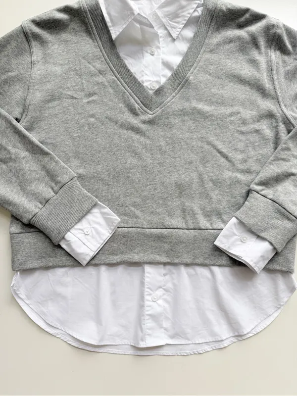 Z Supply Ellie Twofer Sweatshirt Size Small - Image 5