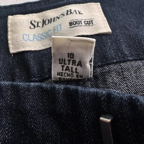 St. John's Bay Bootcut Jeans Ultra Tall Classic Fit Size 10 - Image 8