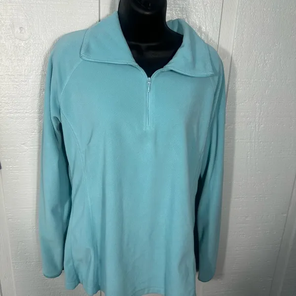 Columbia Women's Glacial Half Zip Long Sleeve Fleece Pullover Size Large EUC - Image 3