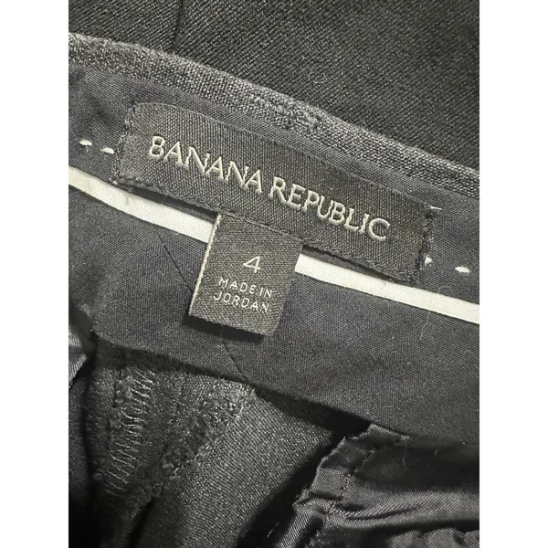 Banana Republic Sloan Slim Ankle Pants Gray Black Tuxedo Side Stripe Womens‎ 4 - Image 6