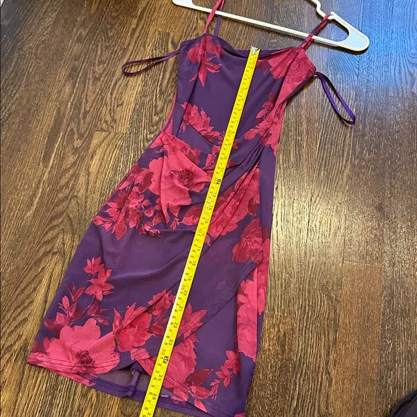 Windsor Pink&Purple Floral Mini Dress - Image 2
