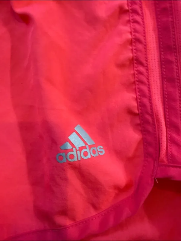 adidas Women’s Neon Pink Athletic Running Shorts - Image 4