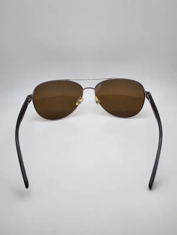 Liz Claiborne Silver & Purple Aviator Sunglasses - Image 9
