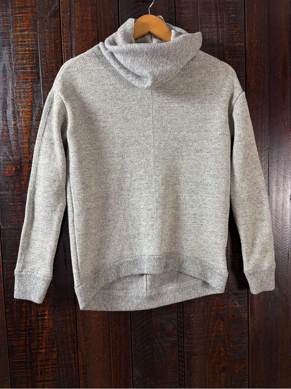 Abercrombie & Fitch Women’s Gray Fleece Sweater Pullover XS - Image 5