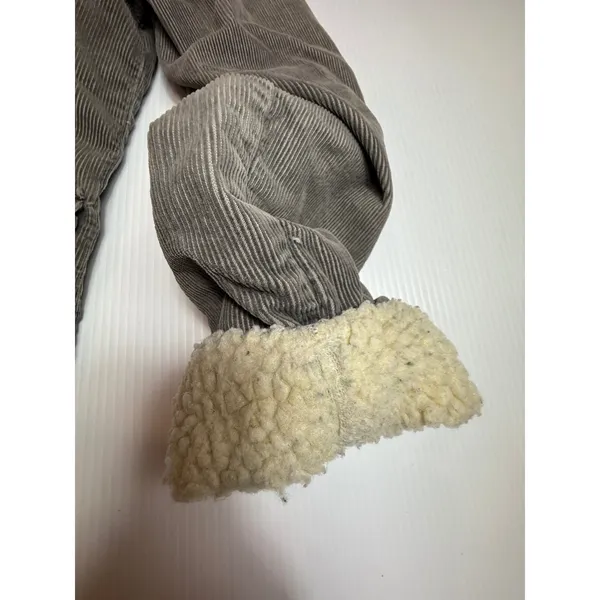Lee Womens Grey Corduroy Sherpa‎ Lined Jacket Small Western Trucker Coat Vintage - Image 6