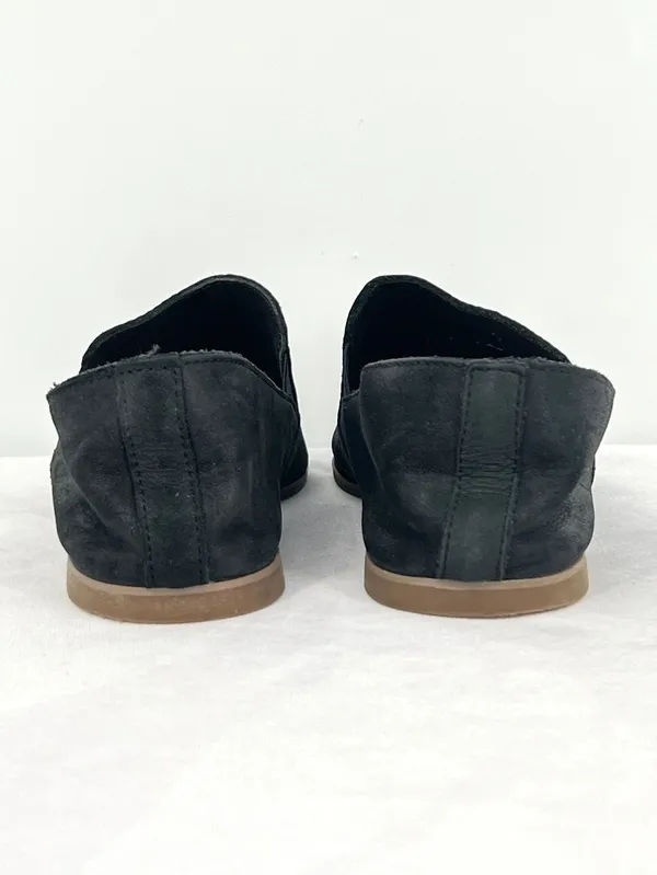 Lucky Brand Eason Black Suede Pointed Toe Slip On Loafer Flats 8.5M - Image 7