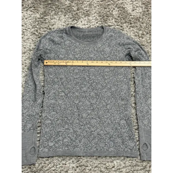 Lululemon Swiftly Tech Long Sleeve T-Shirt Top Women’s Size 10 18x28 Gray - Image 12
