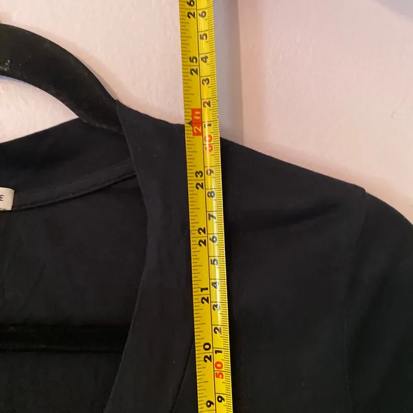 Standard James Perse Black V-neck T-Shirt Short Sleeve Tee Cotton size 1 / Small - Image 7