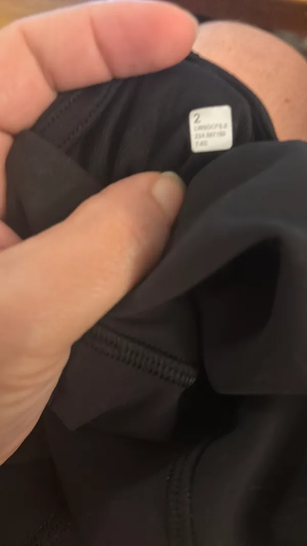 NWT lululemon Wunder Train HR Tight 25” Hem Split - Size 2 / Black - Image 6