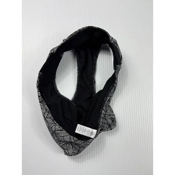 Athleta Bikini Bottom Geometric Print Swim‎ Bottom Black White Size M - Image 6