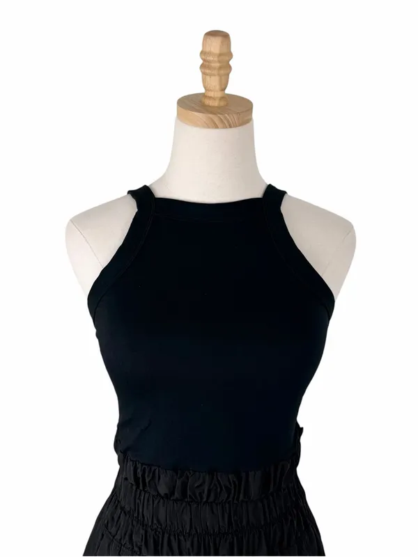 Free People Movement Halter Neck Romper Black Size Small - Image 2