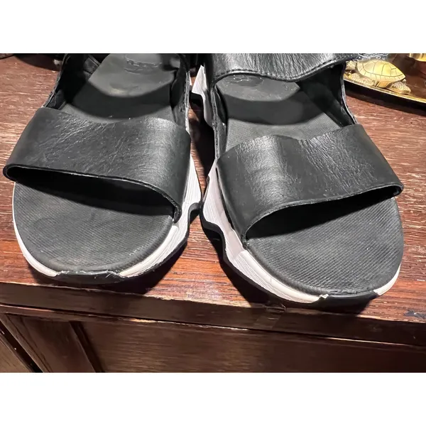 SOREL Kinetic Impact 2 Black Leather Sporty Chunky Strappy Sandals 7.5 - Image 6