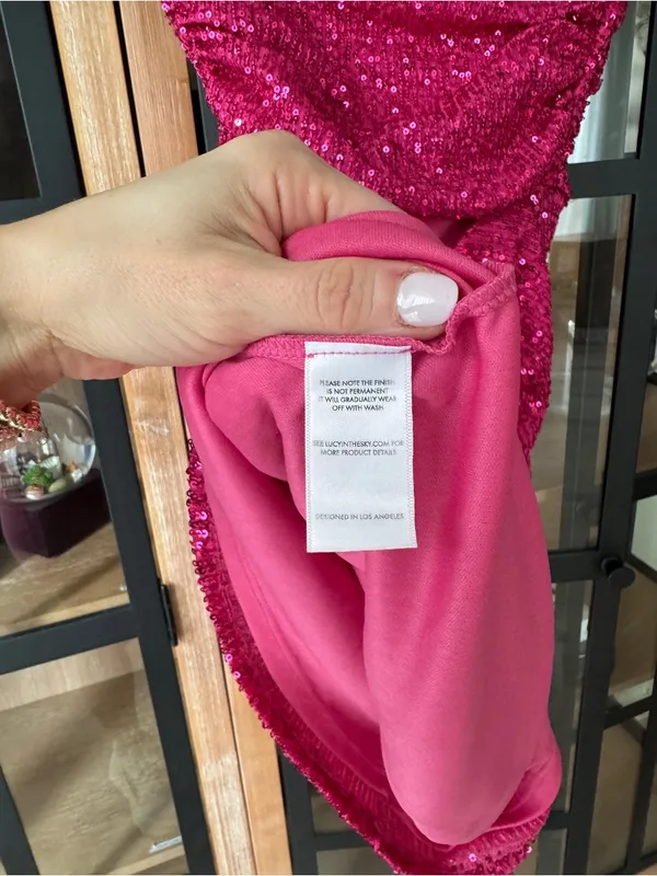 Lucy in the sky sequin strapless mini dress cocktail cutout open back - Image 4
