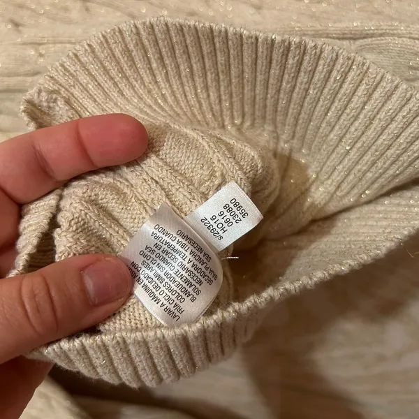 Charter Club Women’s Large Beige Cable Knit Sweater - Image 7