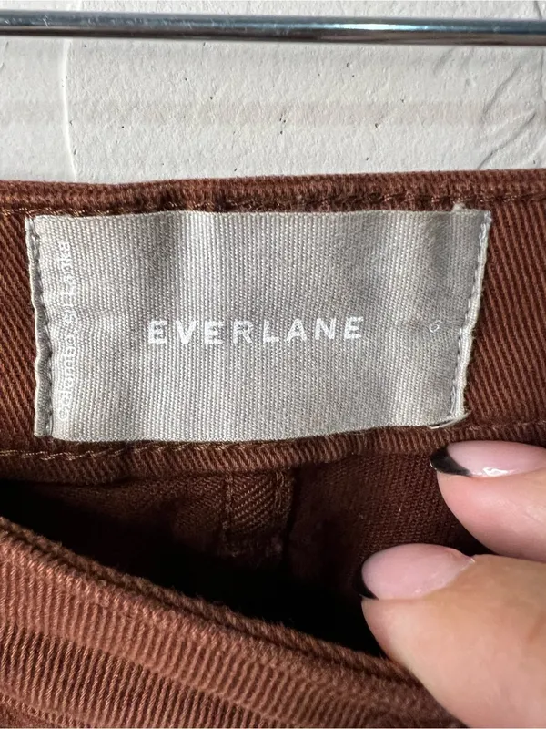 Everlane Utility Barrel Pants Rosewood Terracotta High Rise Wide Cropped Pants - Image 6