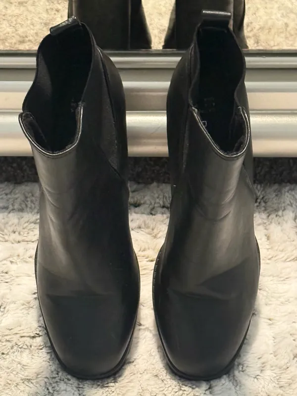Primark Black Chunky-Heeled Chelsea Ankle Boots Women’s 7 - Image 4