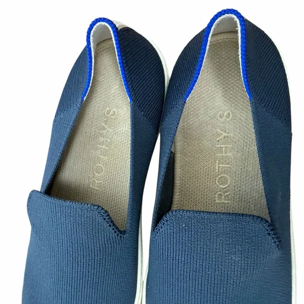 Rothys Navy Blue Slip On Sneakers Sz 8 - Image 3