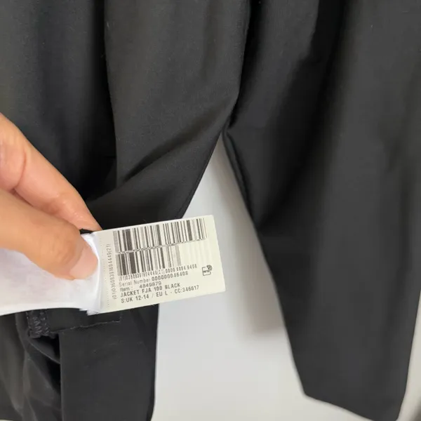 decathlon women’s ‎ large black full zip jacket active workout outdoor - Image 5