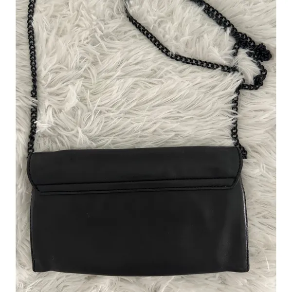 Loeffler Randall Tab‎ Black Leather Clutch Bag - Image 7
