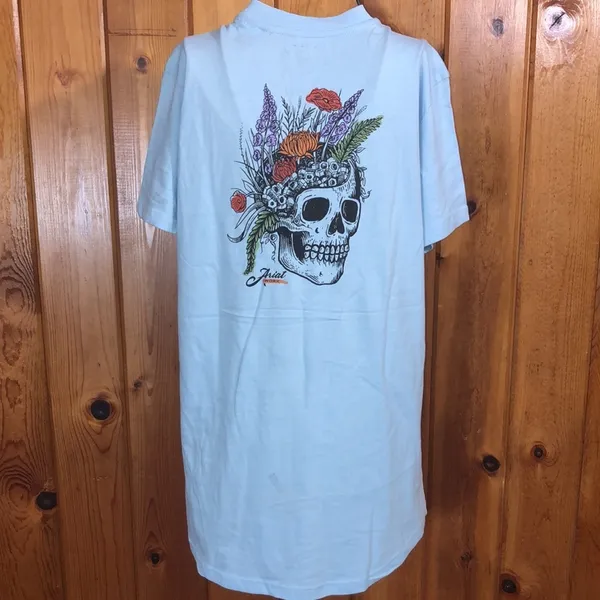 Ariat Women's Rebar CottonStrong Roughneck Graphic T-Shirt size medium blue​​ - Image 3